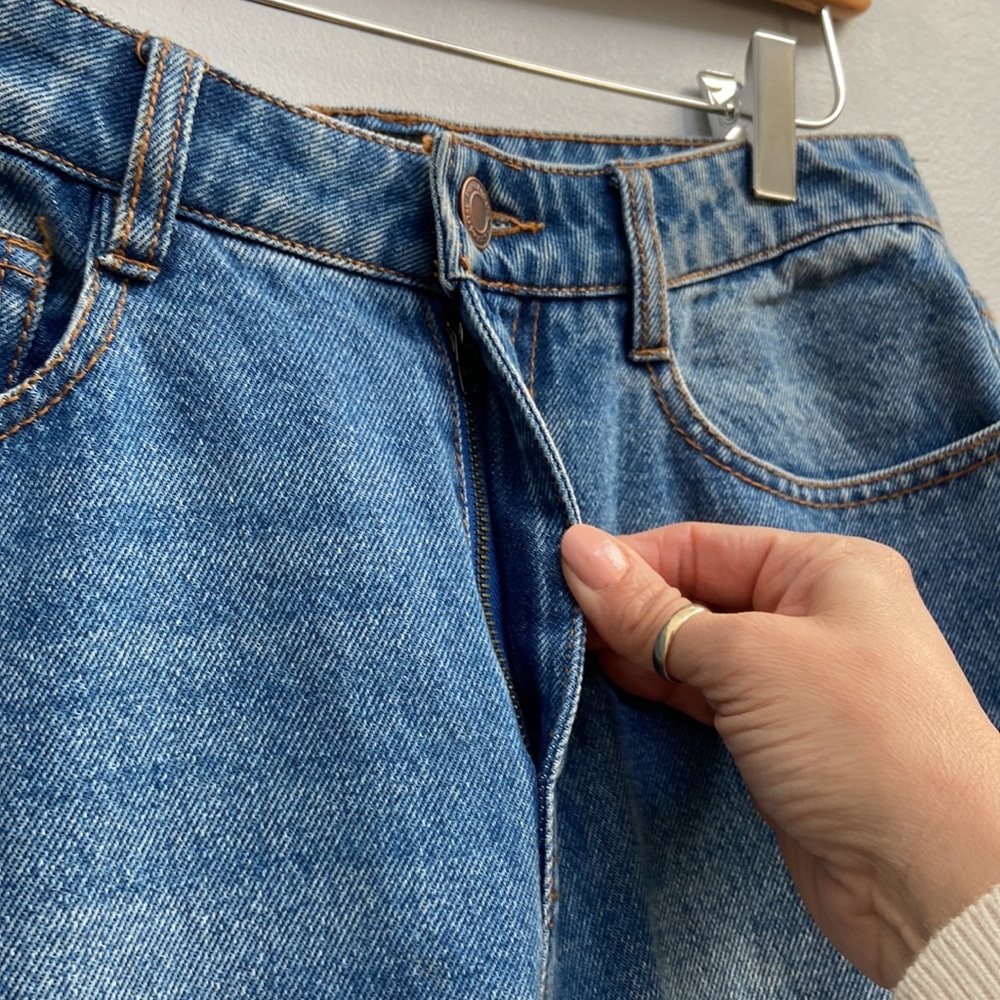 Frank And Oak Blue Tapered Stevie Jeans Size 27 - Picture 3 of 8